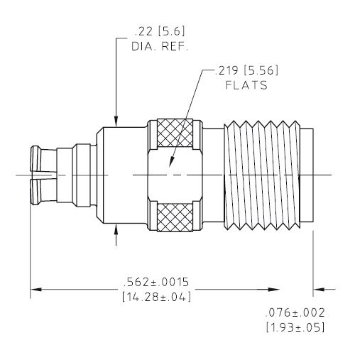 29487-3 Adaptor <br>轉接頭 SMP(f)-2.92mm(f)