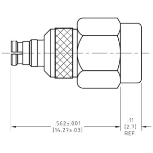 29487-4 Adaptor <br>轉接頭 SMP(f)-2.92mm(m)