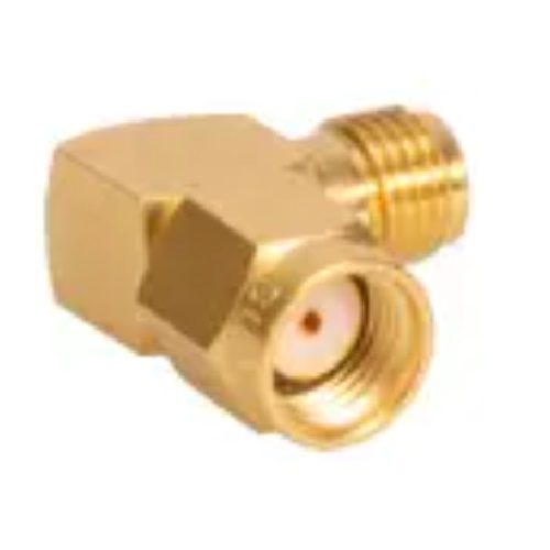 53_SMA-R50-0-3/111_NE Adaptor <br>轉接頭 90度 SMA(m) 反針-SMA(f)