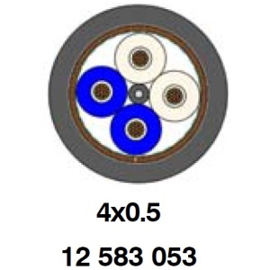 RADOX DATABUS 120 OHM 4x0.5 XM S FR