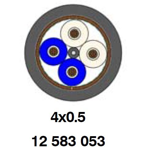 RADOX DATABUS 120 OHM 4x0.5 XM S FR