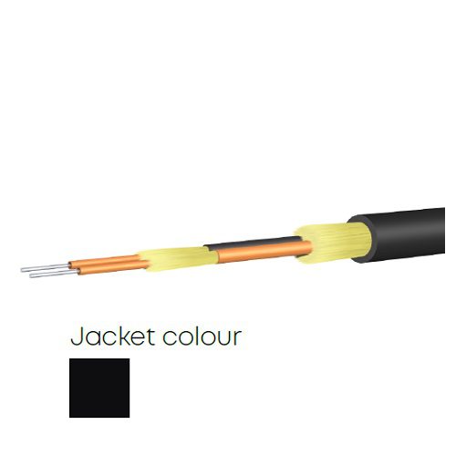 2芯 TWINFIX 緊管 TPU光纜、外徑7.5 x8.0mm