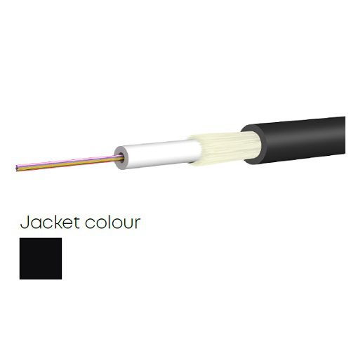 24芯 單鬆管玻璃鎧甲2.8mm RADOX光纜、外徑 8.5mm、Dca 等級