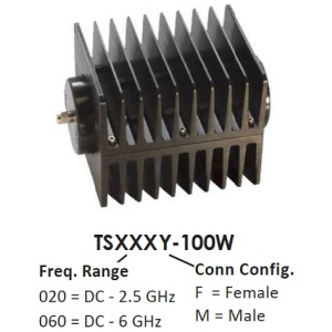TSxxxy-100W系列 Termination <br>終端 負載 SMA 100W