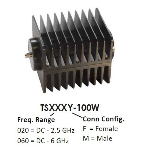 TSxxxy-100W系列 Termination <br>終端 負載 SMA 100W