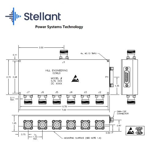 H61-017 Switches <br>射頻切換器 1P6T