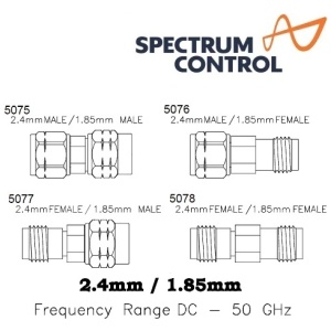 5075 to 5078 Adaptor <br>轉接頭 2.4mm-1.85mm