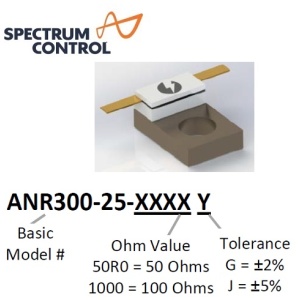 ANR300-25 Series <br>法蘭 電阻 4GHz 25W
