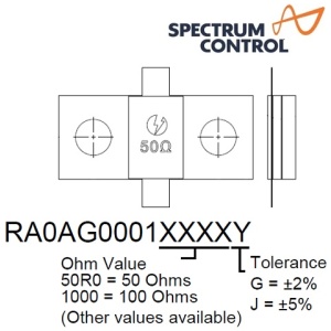 RA0AG0001 Series <br>法蘭 電阻 2GHz 150W