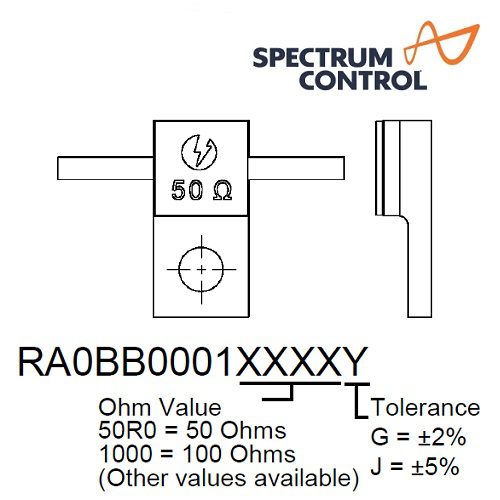 RA0BB0001 Series <br>法蘭 電阻 2.5GHz 40W