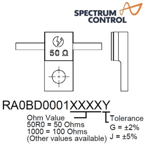 RA0BD0001 Series <br>法蘭 電阻 1GHz 80W