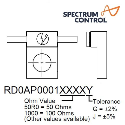 RD0AP0001 Series <br>法蘭 電阻 4GHz 10W
