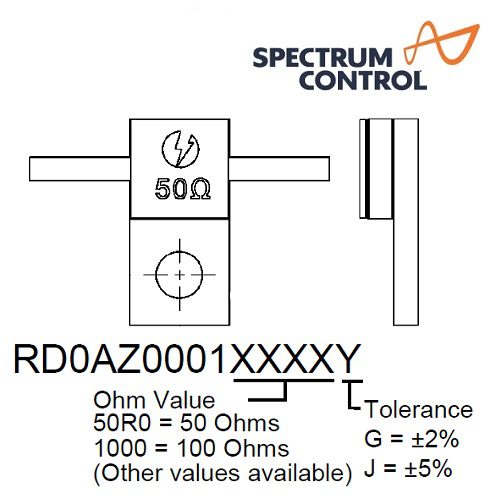 RD0AZ0001 Series <br>法蘭 電阻 2GHz 20W