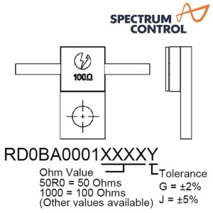 RD0BA0001 Series <br>法蘭 電阻 2GHz 30W