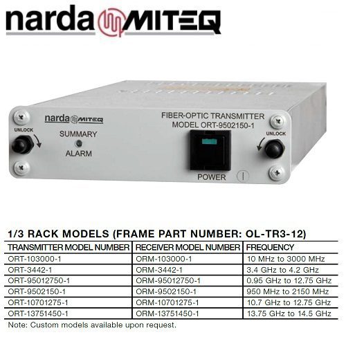 1/3 Rack Fiber-Optic Links <br>1/3 機架光纖鏈路