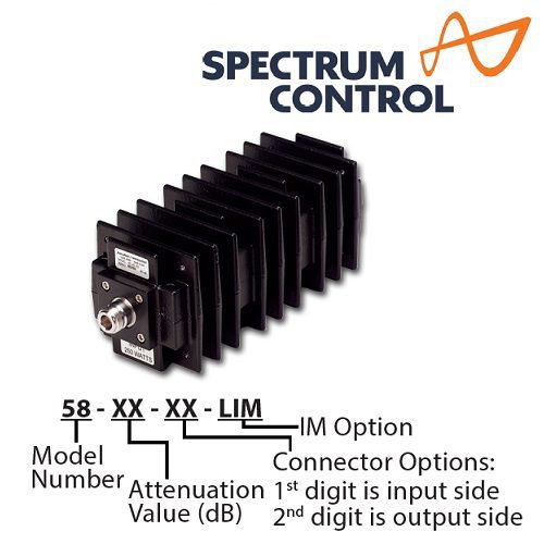 58系列 Fixed Attenuators <br>定值衰減器 N/2.92mm