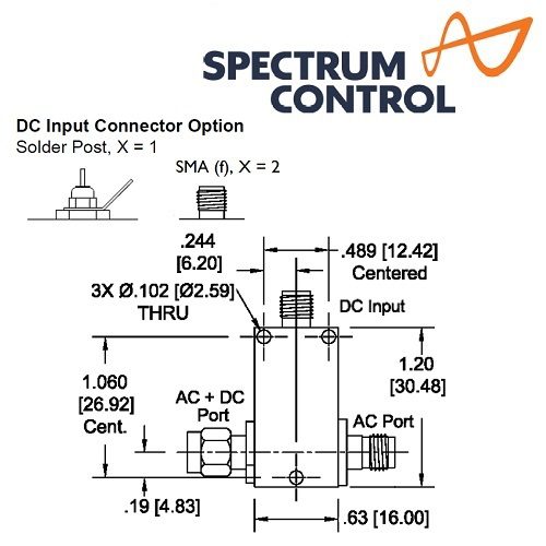 8810Exxx Broadband Bias Tees <br>寬頻 偏壓器 2.4mm