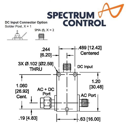8810Sxxx Broadband Bias Tees <br>寬頻 偏壓器 SMA