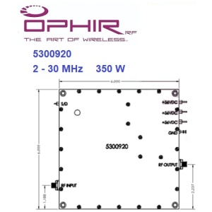 5300920 Solid State Broadband High Power Amplifier Modules <br>固態功率 放大器模組