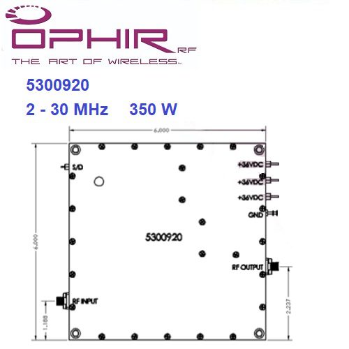 5300920 Solid State Broadband High Power Amplifier Modules <br>固態功率 放大器模組