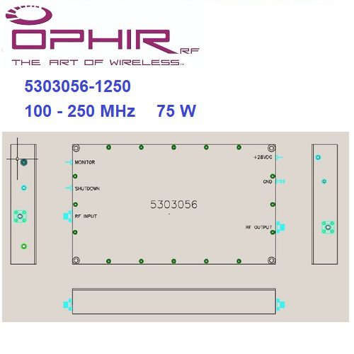 5303056-1250 Solid State Broadband High Power Amplifier Modules <br>固態功率 放大器模組