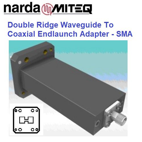 Endlaunch Coaxial to Waveguide Adapters <br>同軸轉WRD波導轉接器 SMA直式