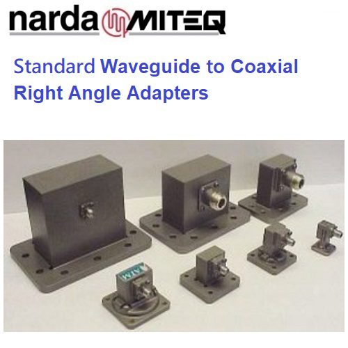 Right Angle Coaxial to Waveguide Adapters <br>同軸轉波導轉接器 SMA彎角