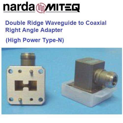Right Angle Coaxial to Waveguide Adapters <br>同軸轉WRD波導轉接器 N彎角 高功率