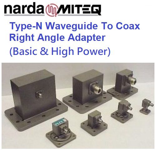 Right Angle Coaxial to Waveguide Adapters <br>同軸轉波導轉接器 N彎角 高功率