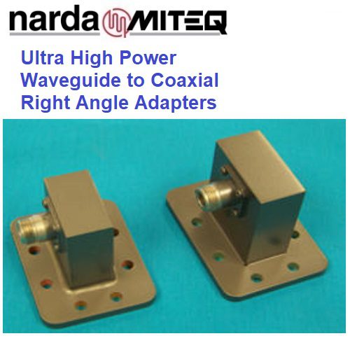 Right Angle Coaxial to Waveguide Adapters <br>同軸轉波導轉接器 N彎角 超高功率