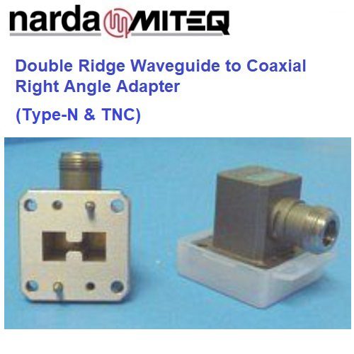 Right Angle Coaxial to Waveguide Adapters <br>同軸轉WRD波導轉接器 N & TNC彎角