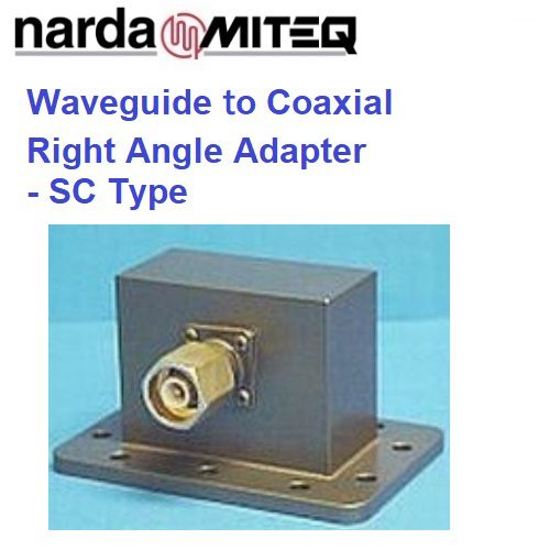 Right Angle Coaxial to Waveguide Adapters <br>同軸轉波導轉接器 SC彎角