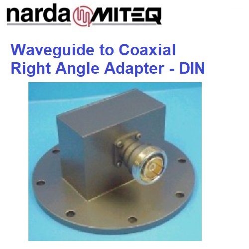 Right Angle Coaxial to Waveguide Adapters <br>同軸轉波導轉接器 DIN彎角