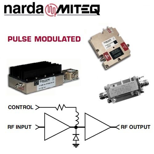 AMF-5B-08500960-25-36P-PLS <br>脈衝調製放大器 8500 - 9600 MHz