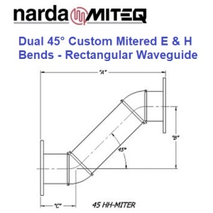 Custom Bends / Miters Rectangular Waveguide <br>定製彎頭/斜接 矩形波導管