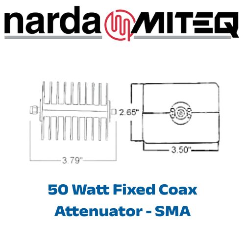 5015-x Fixed Attenuators <br>DC  - 6 GHz 50W SMA 定值 衰減器