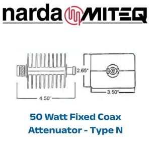 5025-x Fixed Attenuators <br> DC  - 6 GHz 50W N 定值 衰減器