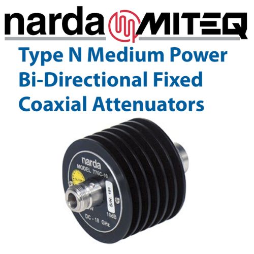 776-40 Fixed Attenuators <br>DC - 18 GHz N 中功率雙向定值 衰減器