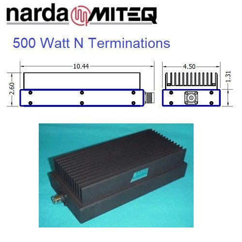 T50024G Termination <br>2-12.4GHz 500W 終端 負載 N(m)