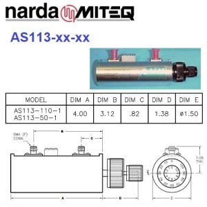 AS113-110-1 Step Attenuator <br>DC - 2.2 GHz 步階 衰減器 SMA