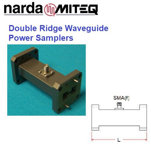 Double Ridge Waveguide Power Samplers <br>雙脊波導功率取樣器 3阜 SMA、2.29mm